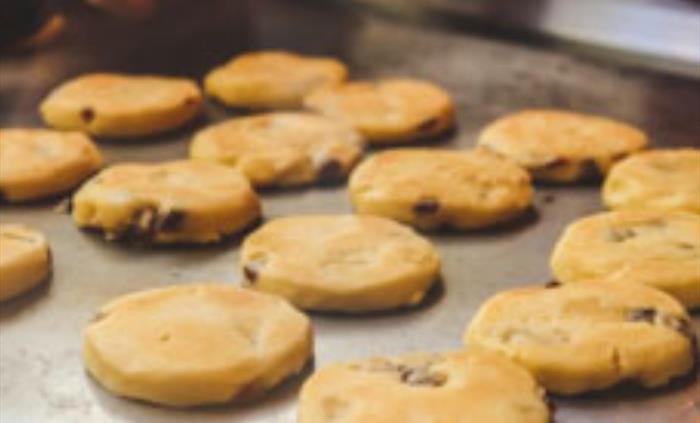 Welshcakes on griddle